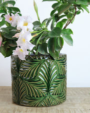 Emerald leaf pot